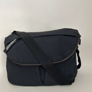 Lululemon All Night Festival Bag Black Nylon Crossbody Shoulder Purse Pre-Owned